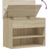 Lavice s botníkem 60 x 30 x 45 cm dřevotříska [808741] (Barva dub sonoma)