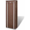 Látkový botník s dvířky - 57 x 29 x 162 cm - [240492] (Barva Hnědá)