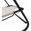Houpací lehátka 2 ks ocel a textilen [318140] (Barva Černá)