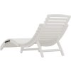 Zahradní lehátko 184 x 55 x 64 masivní akáciové dřevo [363281] (Barva Bílá)