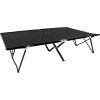 2místné skládací opalovací lehátko ocel [47760] (Barva Černá)