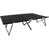 2místné skládací opalovací lehátko ocel [47760] (Barva Černá)
