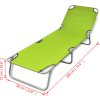 Skládací opalovací lehátko práškovaná ocel [310329] (Barva tyrkysově modrá)
