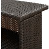 Zahradní barový stůl 120 x 55 x 110 cm polyratan [313467] (Barva Hnědá)