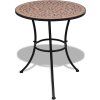 Bistro stolek a bílý 60 cm mozaika [41528] (Barva Cihlová)