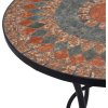 Mozaikový bistro stolek 60 cm keramika [46713] (Barva Hnědá)