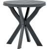 Bistro stolek Ø 70 cm plast [48796] (Barva Bílá)