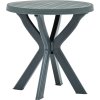 Bistro stolek Ø 70 cm plast [48796] (Barva Bílá)