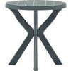 Bistro stolek Ø 70 cm plast [48796] (Barva Bílá)