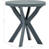 Bistro stolek Ø 70 cm plast [48796] (Barva Bílá)