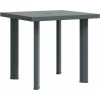 Zahradní stůl 80 x 75 x 72 cm plast [48804] (Barva Antracitová)