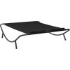 Zahradní lehátko textil [313529] (Barva Černá)