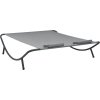Zahradní lehátko textil [313529] (Barva Černá)