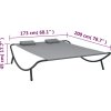 Zahradní lehátko textil [313529] (Barva Černá)