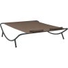 Zahradní lehátko textil [313529] (Barva Černá)
