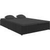 Rozkládací opalovací lehátko s poduškami polyratan [317240] (Barva Tmavě šedá)