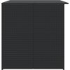 Zahradní úložný box 150 x 100 x 100 cm polyratan [44245] (Barva Černá)