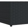 Zahradní úložný box 150 x 100 x 100 cm polyratan [44245] (Barva Černá)