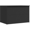 Zahradní úložný box 150 x 100 x 100 cm polyratan [44245] (Barva Černá)