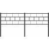 Kovové náhradní čelo postele 160 cm [355694] (Barva Černá)