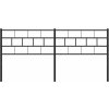 Kovové náhradní čelo postele 193 cm [355696] (Barva Černá)