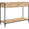 Konzolový stolek 100x34,5x75 cm kompozitní dřevo [834161] (Barva dub sonoma)