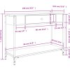 Konzolový stolek 100x34,5x75 cm kompozitní dřevo [834161] (Barva dub sonoma)