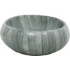 Umyvadlo na desku oválné 59 x 40 x 15 cm keramika [155093] (Barva Šedá a modrá)