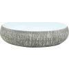 Umyvadlo na desku oválné 59 x 40 x 15 cm keramika [155093] (Barva Šedá a modrá)