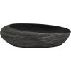 Umyvadlo na desku pískové a oválné 59x40x14 cm keramika [155091] (Barva Šedá a černá)