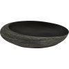 Umyvadlo na desku pískové a oválné 59x40x14 cm keramika [155091] (Barva Šedá a černá)
