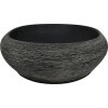 Umyvadlo na desku pískové a oválné 59x40x14 cm keramika [155091] (Barva Šedá a černá)