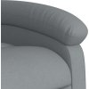 Masážní polohovací křeslo textil [371740] (Barva Tmavě šedá)