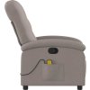 Masážní polohovací křeslo textil [371740] (Barva Tmavě šedá)