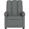 Masážní polohovací křeslo textil [371740] (Barva Tmavě šedá)