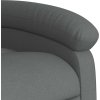 Masážní polohovací křeslo textil [371740] (Barva Tmavě šedá)