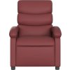 Polohovací křeslo umělá kůže [371717] (Barva vínová červená)