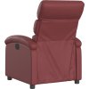 Polohovací křeslo umělá kůže [371717] (Barva vínová červená)