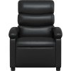 Masážní polohovací křeslo umělá kůže [371720] (Barva Černá)