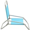 Skládací plážová křesla 2 ks textil [310365] (Barva Modrá)