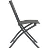Skládací venkovní židle 2 ks ocel a textilen [44710] (Barva Šedá)