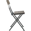 Skládací bistro židle 6 ks polyratan a ocel [3152119] (Barva Šedá)