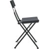 Skládací bistro židle 2 ks polyratan a ocel [319988] (Barva Šedá)