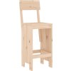 Barové stoličky 2 ks 40 x 48,5 x 115,5 cm masivní borové dřevo [825364] (Barva Přírodní douglaska)