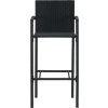 Barové stoličky 2 ks polyratan [313452] (Barva Černá)