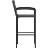Barové stoličky 2 ks polyratan [313452] (Barva Černá)