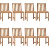Zahradní židle 8 ks s poduškami masivní teak [3073157] (Barva Antracitová)
