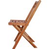 Zahradní bistro židle 2 ks masivní akácie [44012] (Barva Přírodní)