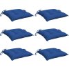 Podušky na židli 6 ks 50 x 50 x 7 cm oxfordská látka [361539] (Barva Modrá)
