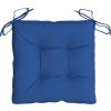 Podušky na židli 6 ks 50 x 50 x 7 cm oxfordská látka [361539] (Barva Modrá)